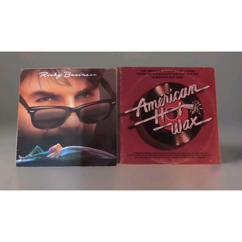 American Hot Wax Original Soundtrack Album 2 LP's Plus Risky Business Soundtrack